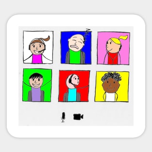 Kids Virtual Meeting Sticker